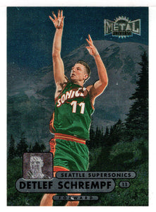 Detlef Schrempf - Seattle SuperSonics (NBA Basketball Card) 1997-98 Skybox Metal Universe Championship # 56 Mint