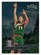 Detlef Schrempf - Seattle SuperSonics (NBA Basketball Card) 1997-98 Skybox Metal Universe Championship # 56 Mint