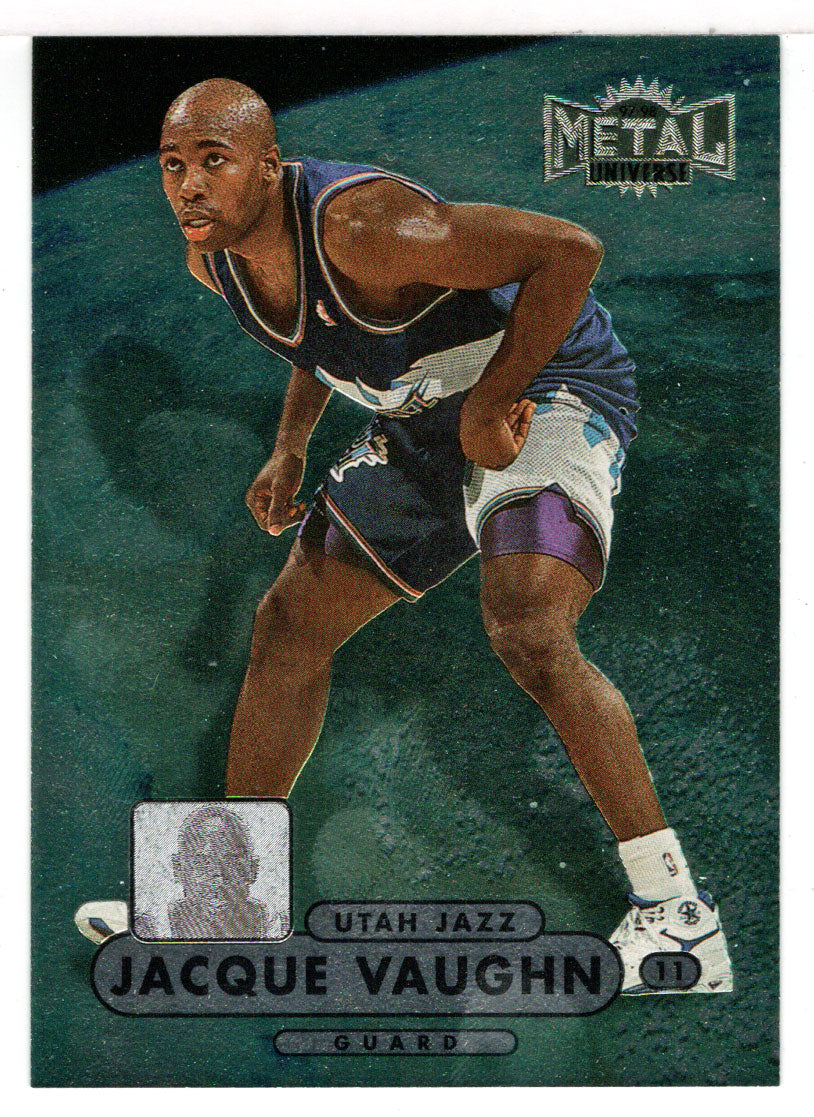 Jacque Vaughn RC - Utah Jazz (NBA Basketball Card) 1997-98 Skybox Metal Universe Championship # 69 Mint