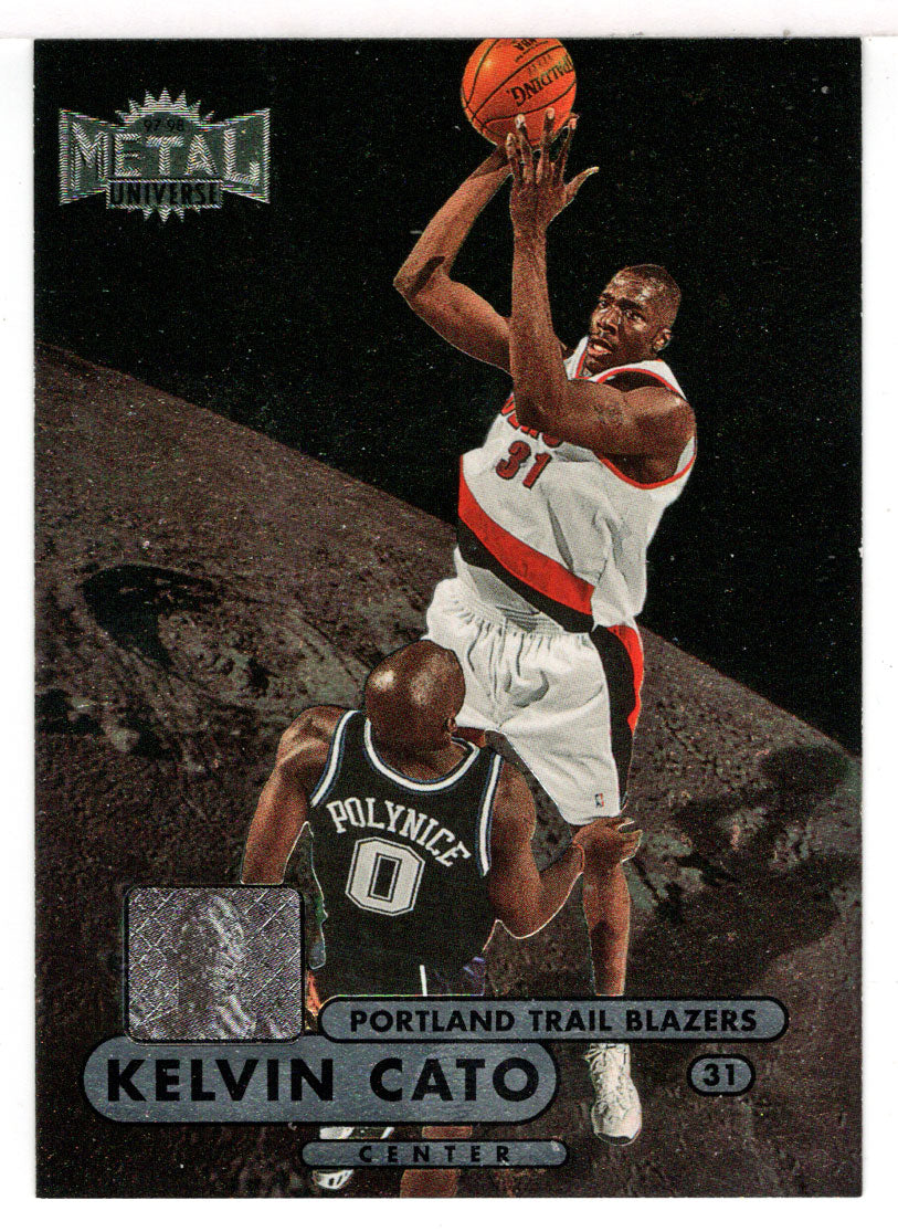 Kelvin Cato RC - Portland Trail Blazers (NBA Basketball Card) 1997-98 Skybox Metal Universe Championship # 76 Mint