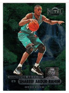 Shareef Abdur-Rahim - Vancouver Grizzlies (NBA Basketball Card) 1997-98 Skybox Metal Universe Championship # 77 Mint