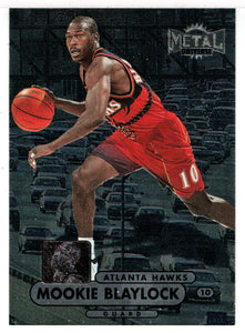 Mookie Blaylock - Atlanta Hawks (NBA Basketball Card) 1997-98 Skybox Metal Universe Championship # 89 Mint