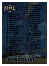 Load image into Gallery viewer, Checklist # 1 (NBA Basketball Card) 1997-98 Skybox Metal Universe Championship # 99 Mint
