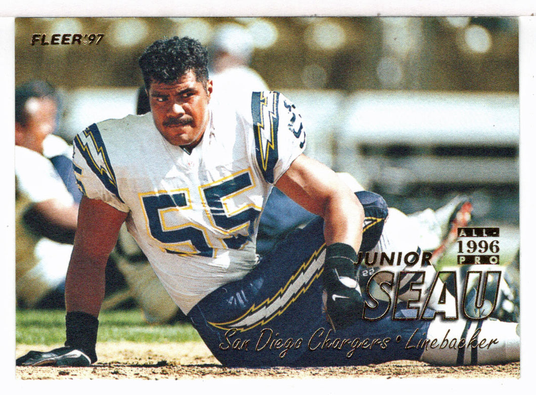 Junior Seau - San Diego Chargers - All-Pro (NFL Football Card) 1997 Fleer # 27 Mint