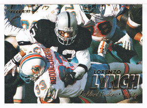 Lorenzo Lynch - Oakland Raiders (NFL Football Card) 1997 Fleer # 30 Mint