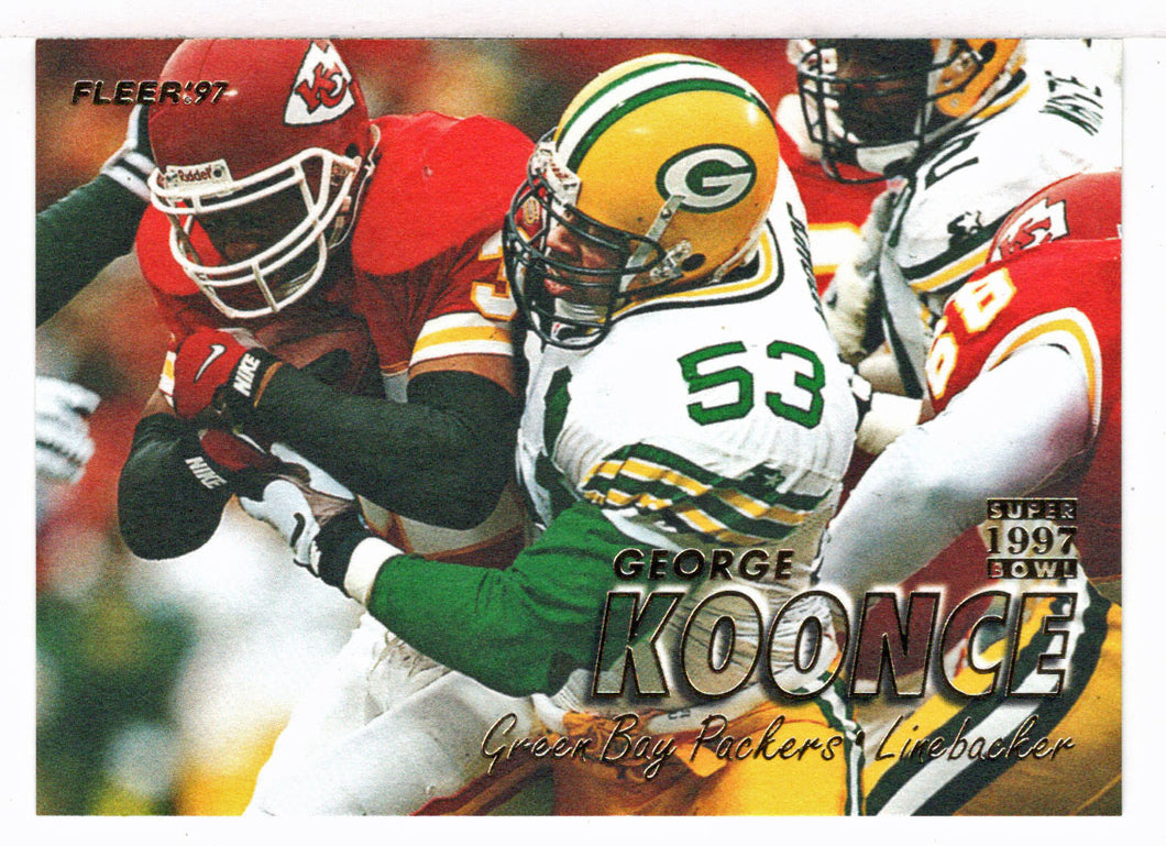 George Koonce - Green Bay Packers - Super Bowl (NFL Football Card) 1997 Fleer # 46 Mint