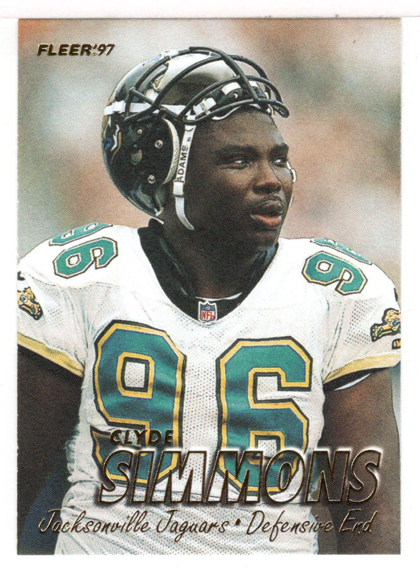 Clyde Simmons - Jacksonville Jaguars (NFL Football Card) 1997 Fleer # 101 Mint