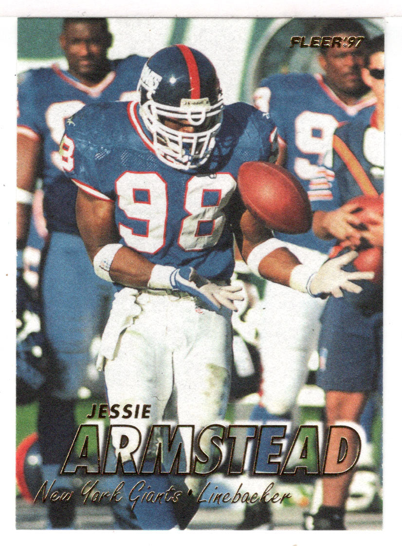 Jessie Armstead - New York Giants (NFL Football Card) 1997 Fleer # 107 Mint