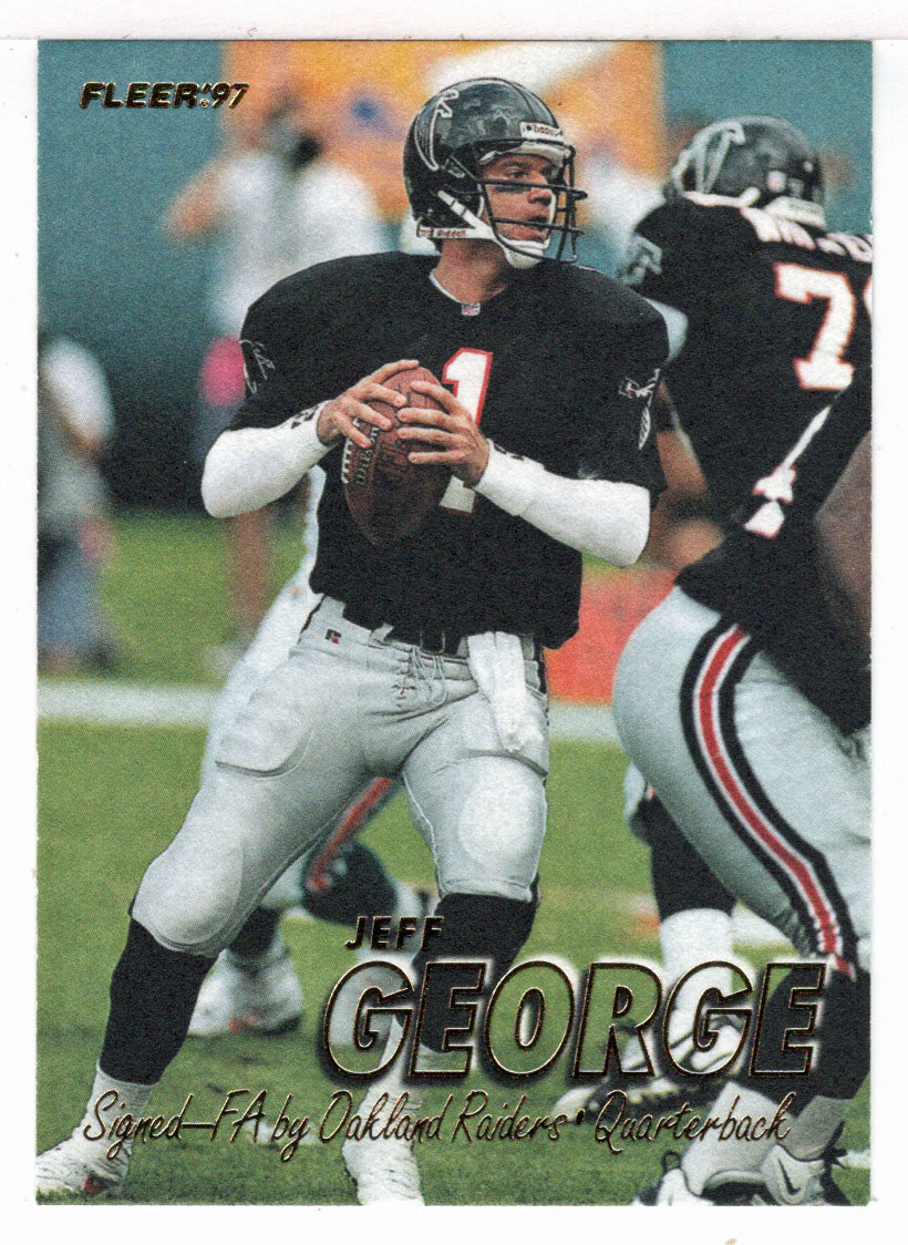 Jeff George - Oakland Raiders (NFL Football Card) 1997 Fleer # 125 Mint