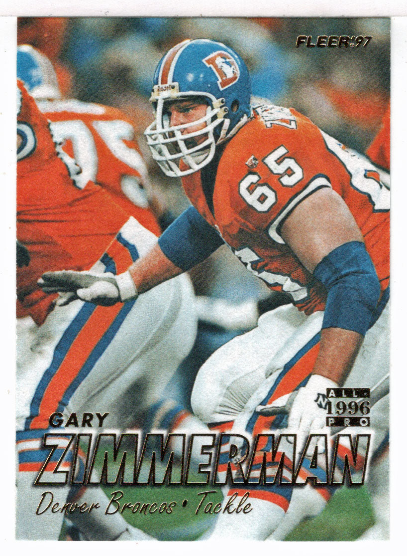 Gary Zimmerman - Denver Broncos - All-Pro (NFL Football Card) 1997 Fleer # 127 Mint