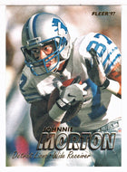 Johnnie Morton - Detroit Lions (NFL Football Card) 1997 Fleer # 128 Mint