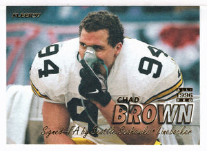 Chad Brown - Seattle Seahawks - All-Pro (NFL Football Card) 1997 Fleer # 129 Mint