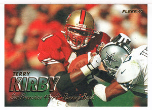 Terry Kirby - San Francisco 49ers (NFL Football Card) 1997 Fleer # 132 Mint