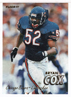 Bryan Cox - Chicago Bears (NFL Football Card) 1997 Fleer # 137 Mint