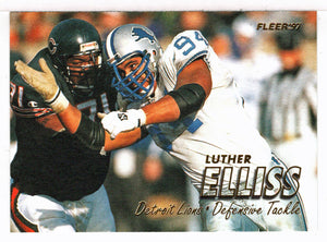 Luther Elliss - Detroit Lions (NFL Football Card) 1997 Fleer # 152 Mint