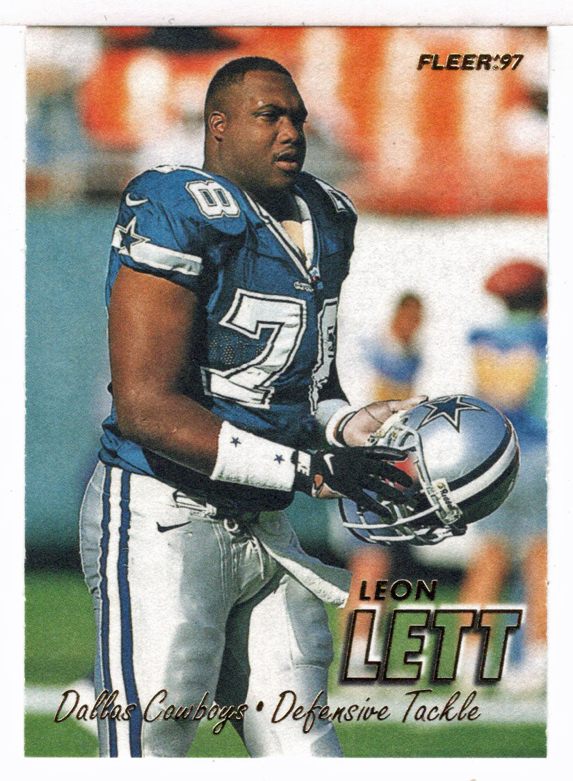 Leon Lett - Dallas Cowboys (NFL Football Card) 1997 Fleer # 156 Mint