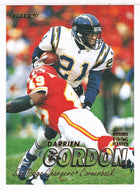 Darrien Gordon - San Diego Chargers - League Leader (NFL Football Card) 1997 Fleer # 157 Mint