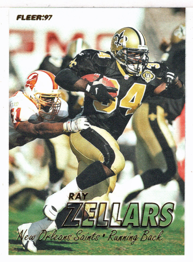 Ray Zellars - New Orleans Saints (NFL Football Card) 1997 Fleer # 158 Mint