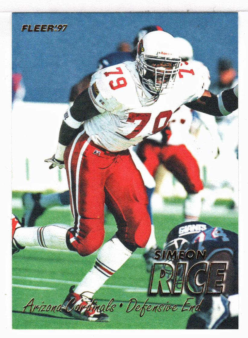 Simeon Rice - Arizona Cardinals (NFL Football Card) 1997 Fleer # 171 Mint