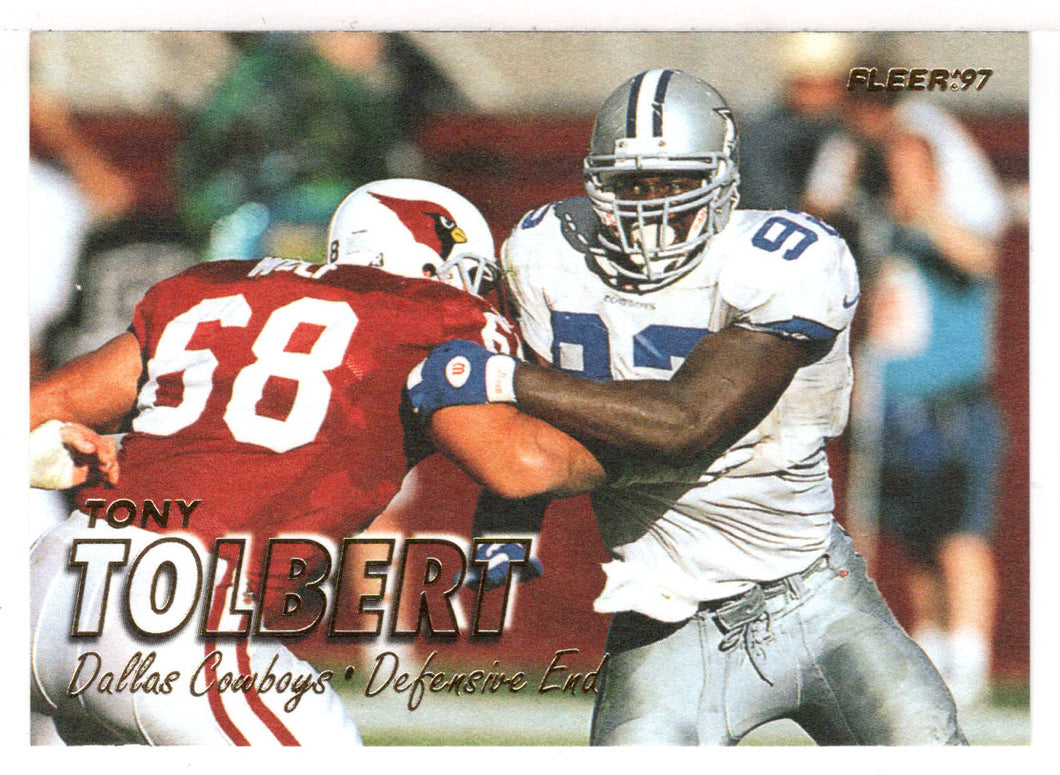 Tony Tolbert - Dallas Cowboys (NFL Football Card) 1997 Fleer # 180 Mint