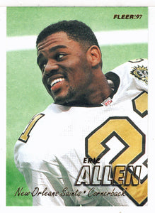 Eric Allen - New Orleans Saints (NFL Football Card) 1997 Fleer # 182 Mint