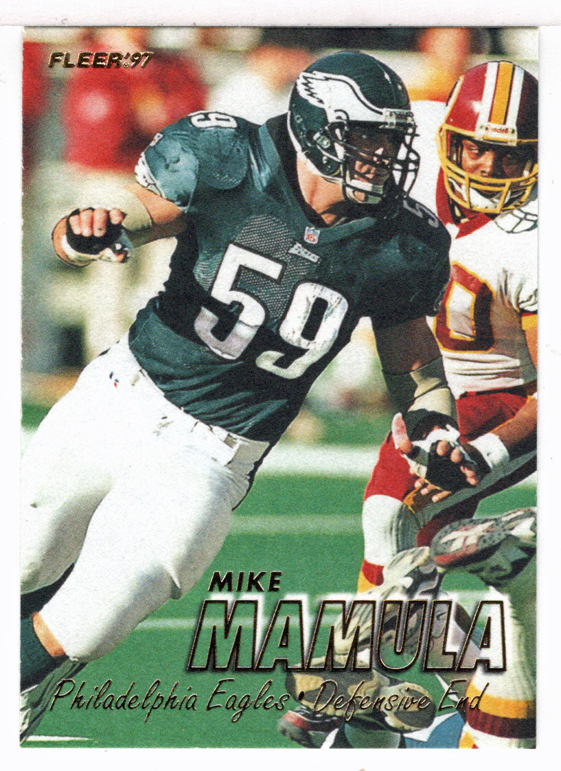 Mike Mamula - Philadelphia Eagles (NFL Football Card) 1997 Fleer # 186 Mint