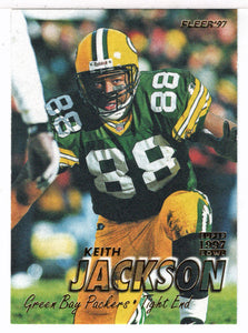 Keith Jackson - Green Bay Packers - Super Bowl (NFL Football Card) 1997 Fleer # 188 Mint