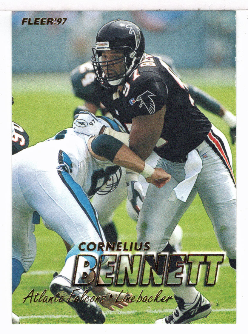 Cornelius Bennett - Atlanta Falcons (NFL Football Card) 1997 Fleer # 198 Mint