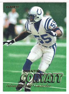 Quentin Coryatt - Indianapolis Colts (NFL Football Card) 1997 Fleer # 201 Mint