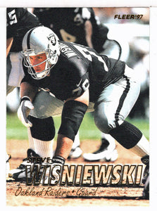 Steve Wisniewski - Oakland Raiders (NFL Football Card) 1997 Fleer # 210 Mint