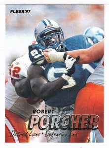 Robert Porcher - Detroit Lions (NFL Football Card) 1997 Fleer # 214 Mint