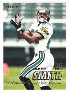 Jimmy Smith - Jacksonville Jaguars - League Leader (NFL Football Card) 1997 Fleer # 238 Mint