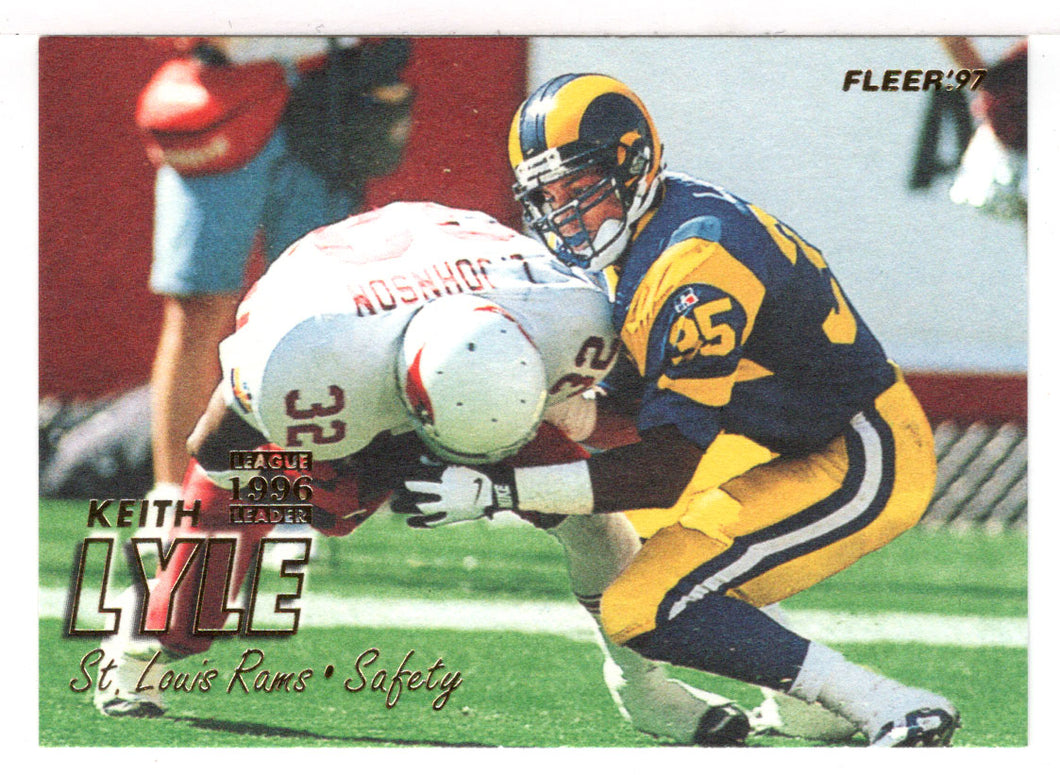 Keith Lyle - St. Louis Rams - League Leader (NFL Football Card) 1997 Fleer # 264 Mint