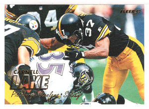 Carnell Lake - Pittsburgh Steelers (NFL Football Card) 1997 Fleer # 270 Mint