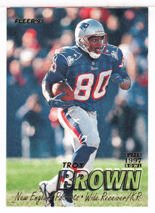 Troy Brown - New England Patriots - Super Bowl (NFL Football Card) 1997 Fleer # 273 Mint