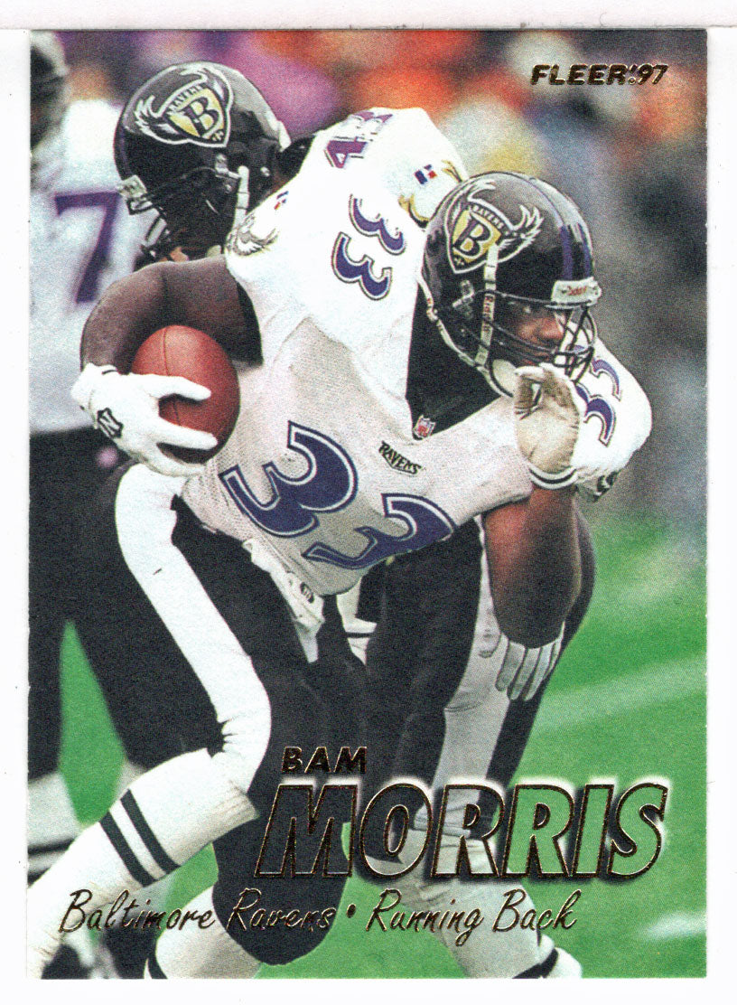 Bam Morris - Baltimore Ravens (NFL Football Card) 1997 Fleer # 291 Mint