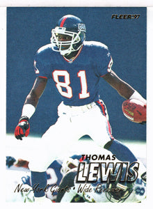 Thomas Lewis - New York Giants (NFL Football Card) 1997 Fleer # 292 Mint