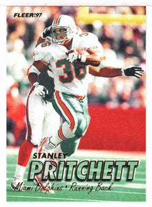 Stanley Pritchett - Miami Dolphins (NFL Football Card) 1997 Fleer # 295 Mint