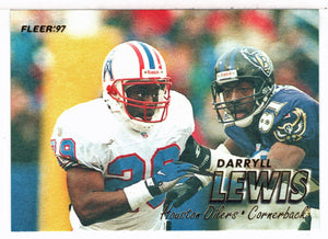 Darryll Lewis - Houston Oilers (NFL Football Card) 1997 Fleer # 301 Mint