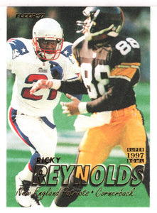 Ricky Reynolds - New England Patriots - Super Bowl (NFL Football Card) 1997 Fleer # 314 Mint