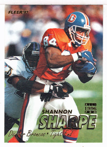 Shannon Sharpe - Denver Broncos - All-Pro (NFL Football Card) 1997 Fleer # 329 Mint