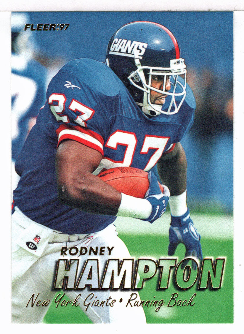 Rodney Hampton - New York Giants (NFL Football Card) 1997 Fleer # 344 Mint