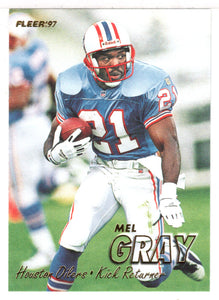 Mel Gray - Houston Oilers (NFL Football Card) 1997 Fleer # 345 Mint