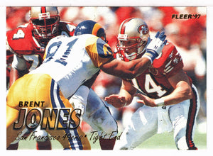 Brent Jones - San Francisco 49ers (NFL Football Card) 1997 Fleer # 351 Mint