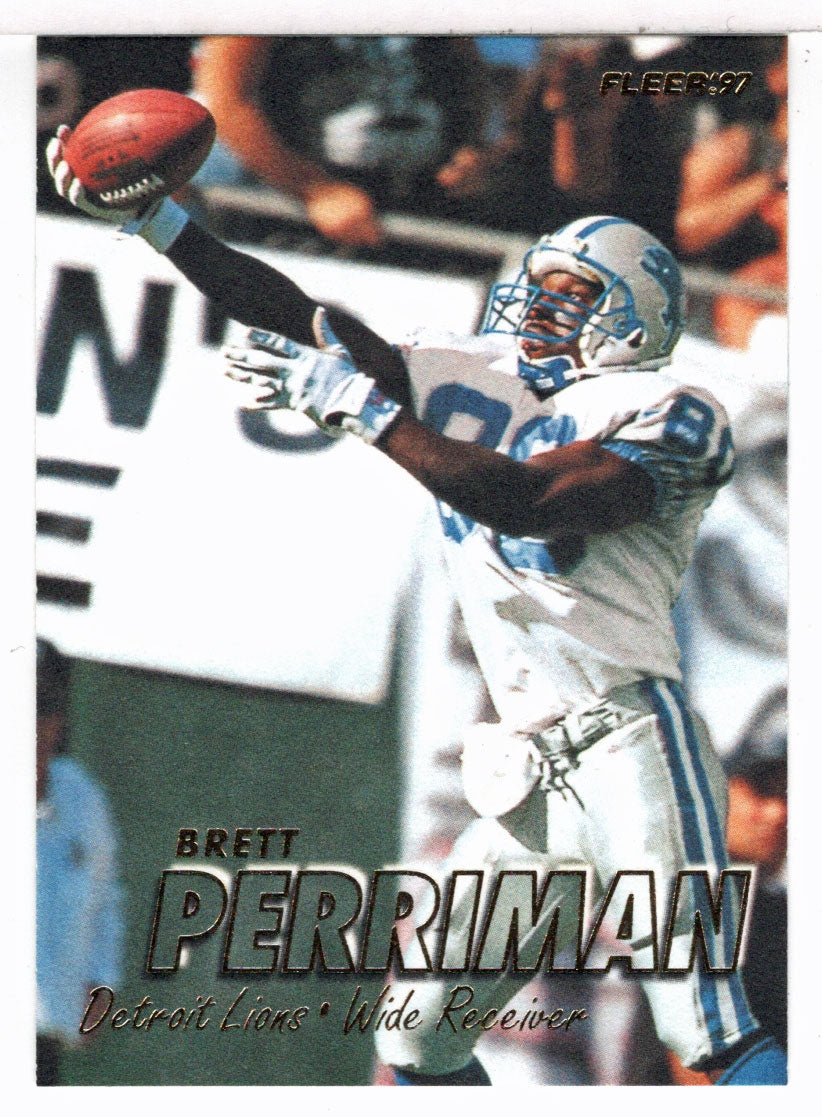 Brett Perriman - Detroit Lions (NFL Football Card) 1997 Fleer # 353 Mint