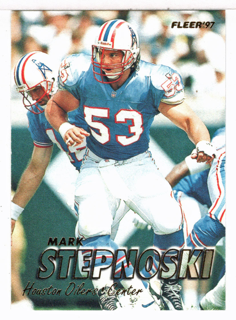 Mark Stepnoski - Houston Oilers (NFL Football Card) 1997 Fleer # 368 Mint