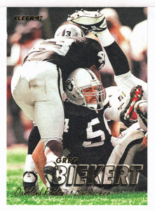 Greg Biekert - Oakland Raiders (NFL Football Card) 1997 Fleer # 375 Mint