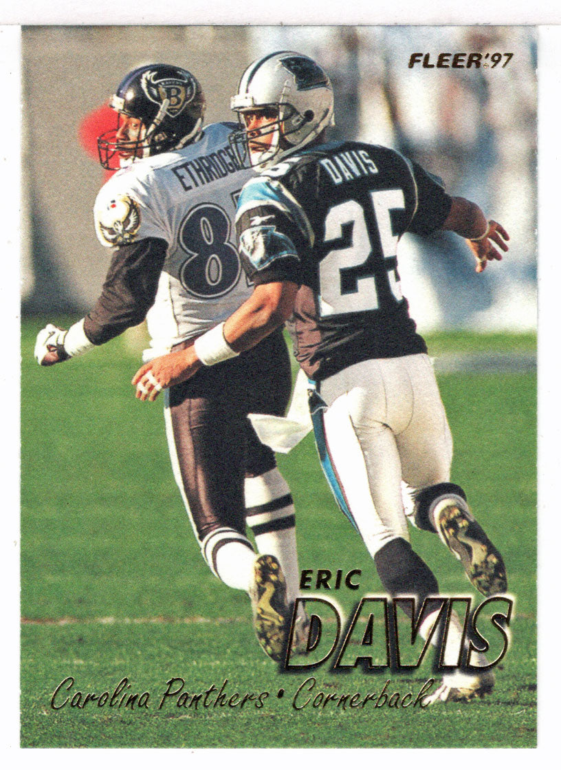 Eric Davis - Carolina Panthers (NFL Football Card) 1997 Fleer # 384 Mint