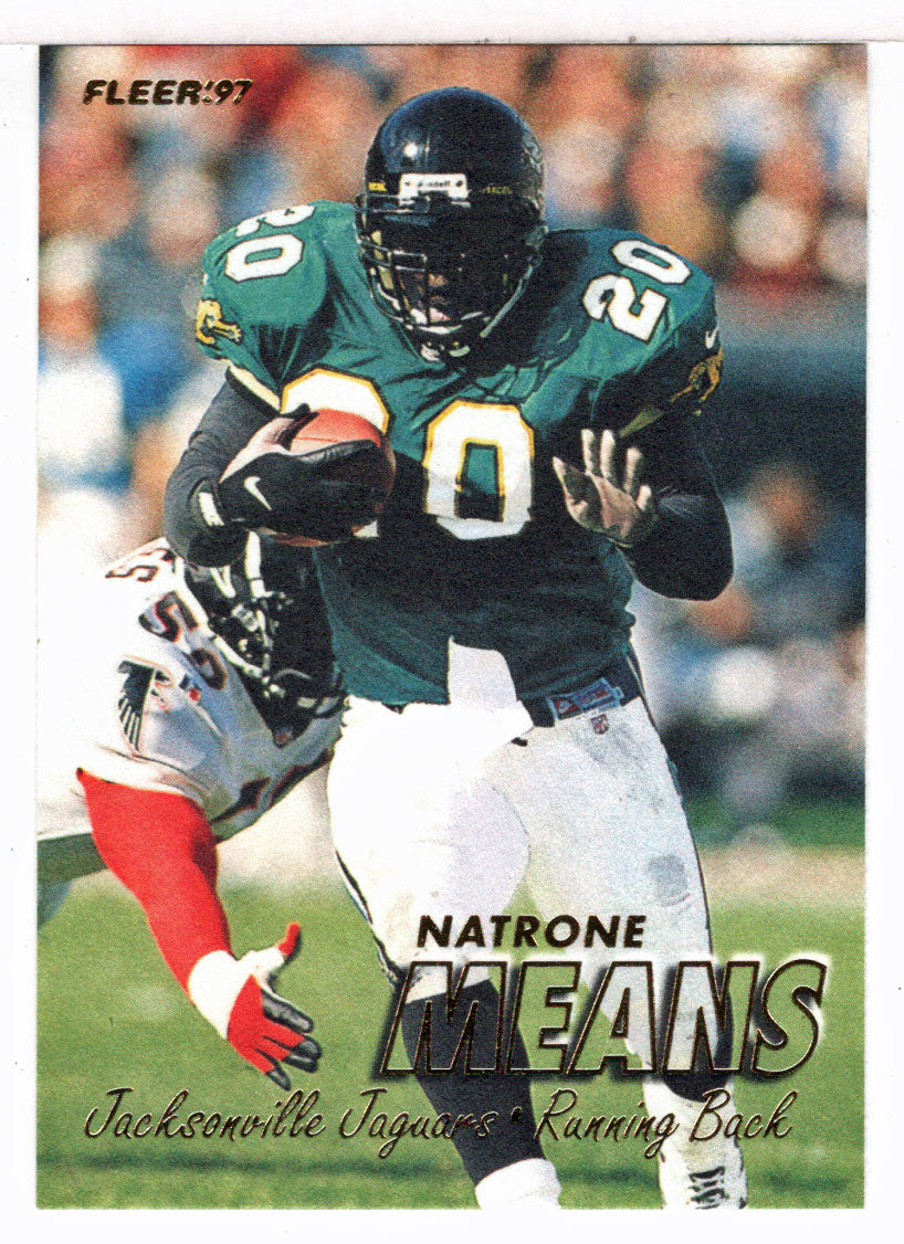 Natrone Means - Jacksonville Jaguars (NFL Football Card) 1997 Fleer # 385 Mint