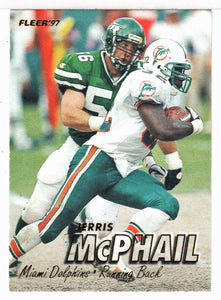 Jerris McPhail - Miami Dolphins (NFL Football Card) 1997 Fleer # 390 Mint